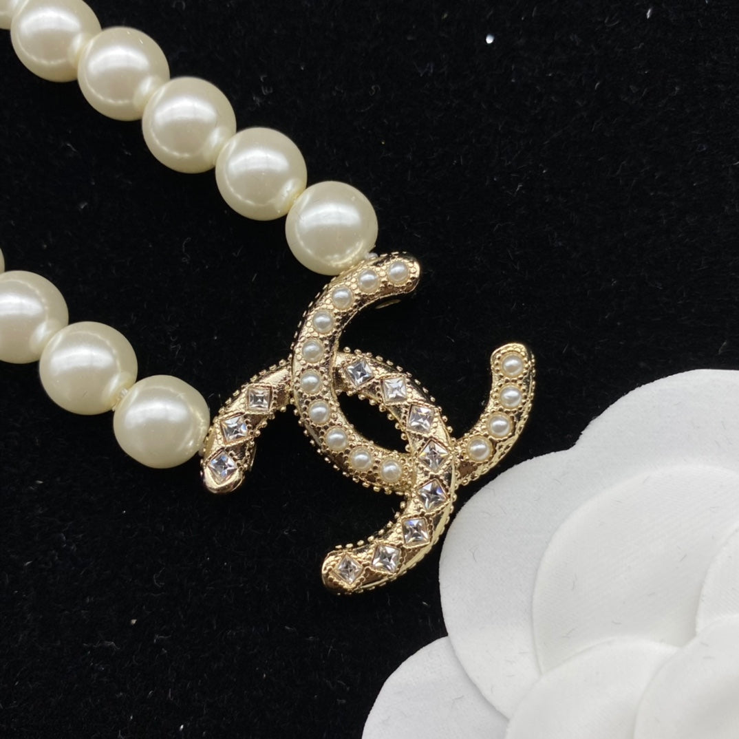 Pearl & Diamond Necklace