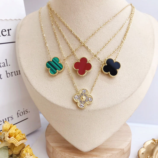 Double Sided Clover Necklace